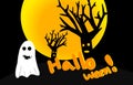 Hallo ween day boo Royalty Free Stock Photo