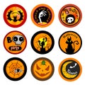 Hallooween Vector drink coasters