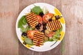 Halloumi salads Royalty Free Stock Photo