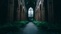 Within The Hallowed Halls Gothic Cathedral Royalty Free Stock Photo
