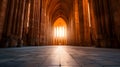 Within The Hallowed Halls Gothic Cathedral Royalty Free Stock Photo