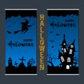 Halloween roll-up banner vector design template Royalty Free Stock Photo