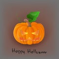 Halloween angry pumpkin logo pictures vector