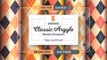 Halloween Argyle seamless patterns, square background, textile texture, rhomb scottish fabric.