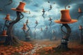 Halloween backdrop - Eerie Enchanted Estate