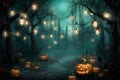 Halloween backdrop - Whispering Witch Woods