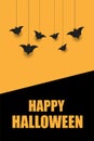 Halloween background with bats.