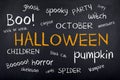 Halloween Background Concept Word Cloud Royalty Free Stock Photo
