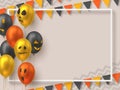 Halloween background with copy space. Royalty Free Stock Photo