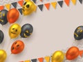 Halloween background with copy space. Royalty Free Stock Photo