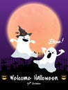 Halloween background with Welcome Halloween text Royalty Free Stock Photo