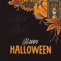 Halloween background for fear dark zombie party
