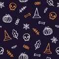 Halloween background with glitter elements.