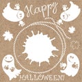 Halloween background . Greeting card or elements for y