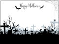 Halloween background with Happy Halloween text Royalty Free Stock Photo