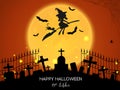 Halloween background with Happy Halloween text. Royalty Free Stock Photo