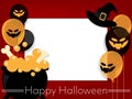 Halloween background with Happy Halloween text Royalty Free Stock Photo