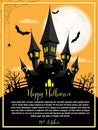 Halloween background with Happy Halloween text