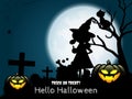 Halloween background with Hello Halloween text Royalty Free Stock Photo