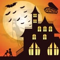 A halloween background illustration.. Vector illustration decorative background design Royalty Free Stock Photo