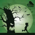 A halloween background illustration.. Vector illustration decorative background design Royalty Free Stock Photo