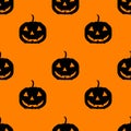 Halloween background pumpkin seamless