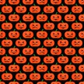 Halloween background. Seamless pumpkin pattern.