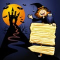 Halloween background with sign Royalty Free Stock Photo