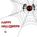 Halloween background with spider's web 3.