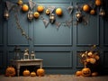 halloween background useful for photography kids placement , room for floor, empty in the middle,