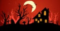 Halloween background vector illustration Royalty Free Stock Photo