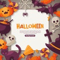 Halloween Background. Vector Illustration