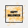 Halloween background with words HAPPY HALLOWEEN.