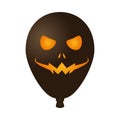 Halloween balloon helium with black face