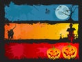 Halloween banner set Royalty Free Stock Photo