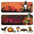 Halloween banners Royalty Free Stock Photo