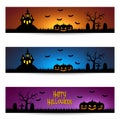 Halloween banners Royalty Free Stock Photo