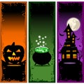 Halloween Banners Vector Set 2