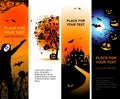 Halloween banners vertical for your design