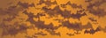 Halloween bat banner, spooky pattern, black bats on orange background Royalty Free Stock Photo