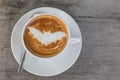 Halloween bat coffee Royalty Free Stock Photo