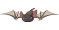 Halloween bat in flight Royalty Free Stock Photo