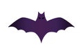 Halloween bat flying flat style icon Royalty Free Stock Photo
