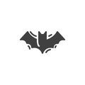 Halloween bat vector icon Royalty Free Stock Photo