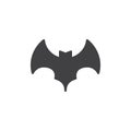 Halloween bat vector icon Royalty Free Stock Photo