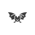 Halloween bat vector icon Royalty Free Stock Photo