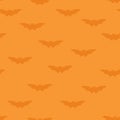 Halloween seamless pattern. Holiday background with flying bat Royalty Free Stock Photo