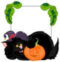 Halloween black cat