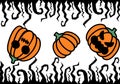 Halloween black creepy branches seamless pattern for wrapping paper and kids print and fabrics and accessories