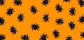 Halloween black spiders